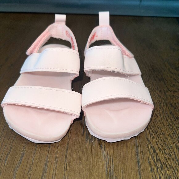 Nuby Baby Girl Light Pink Strappy Sandals Size 2 - Picture 1 of 6